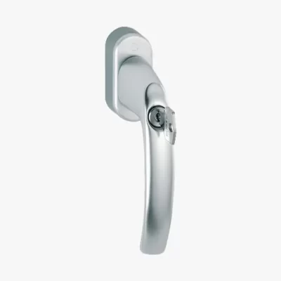 Hoppe handle with key titanium